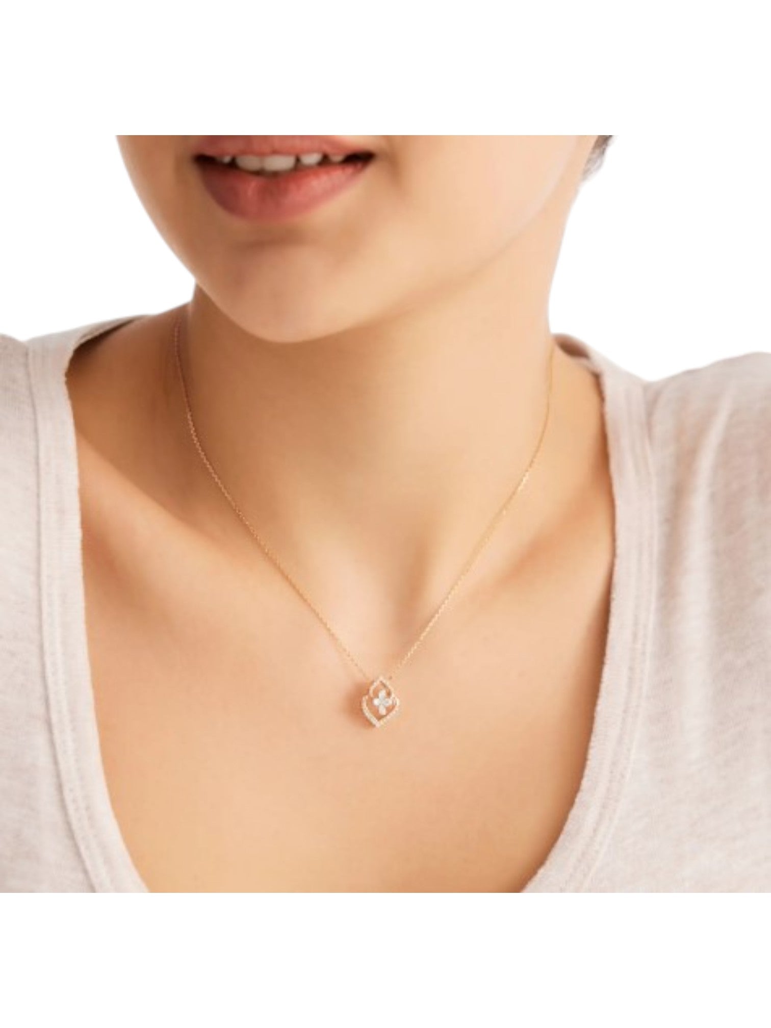 925 Sterling Silver In CZ Stones Gold Plated Pendant With Chain For Women By Kesardeep